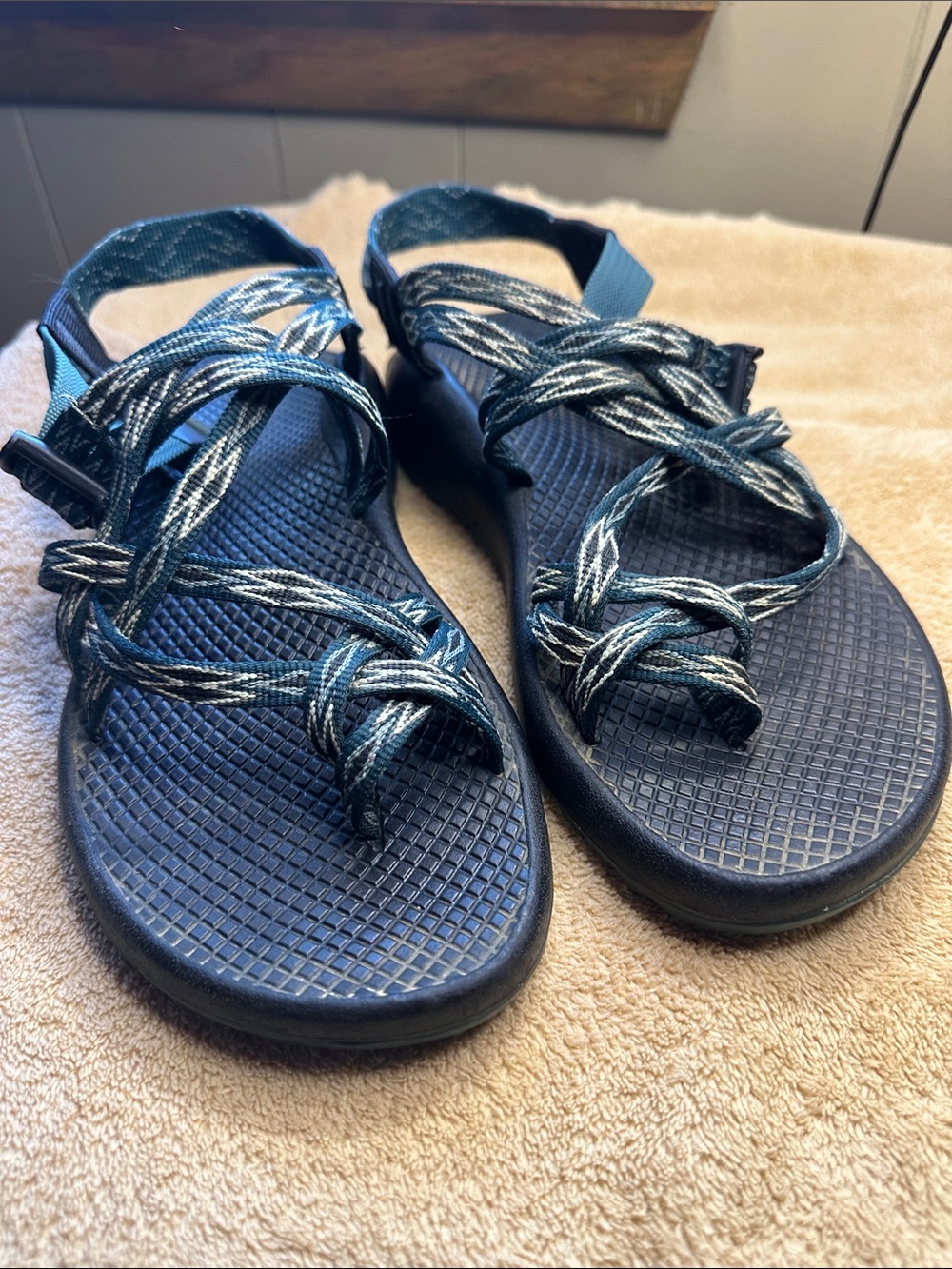 Chaco Women's Navy and Teal Sport Sandals